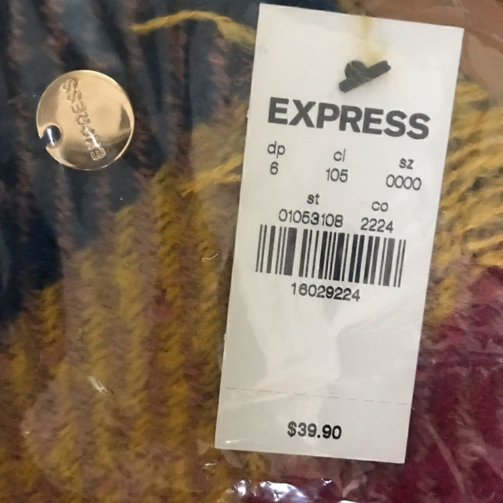 Express Color block blanket scarf - Picture 3 of 3